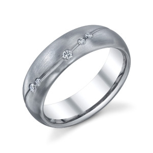 246798 Christian Bauer Platinum Diamond Wedding Ring / Band