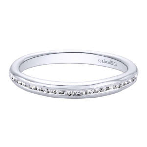 Gabriel 14 Karat Contemporary Wedding Band WB9720W44JJ