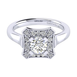 Gabriel 14 Karat Perfect Match Engagement Ring ER009B3AEW44JJ