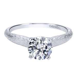 Gabriel 14 Karat Contemporary Engagement Ring ER11833R3W4JJJ