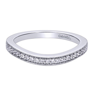 Gabriel 14 Karat Victorian Wedding Band WB9354W44JJ