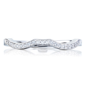Tacori 2648SMB 18 Karat Ribbon Diamond Wedding Band