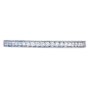 2649-15B12 Platinum Tacori Sculpted Crescent Diamond Wedding Ring