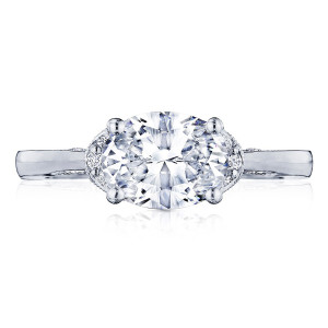 Tacori 2654OV85X65 18 Karat Simply Tacori Engagement Ring