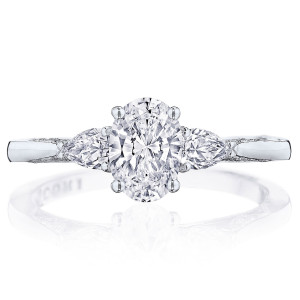 Tacori 2668OV7X5 Platinum Simply Tacori Engagement Ring