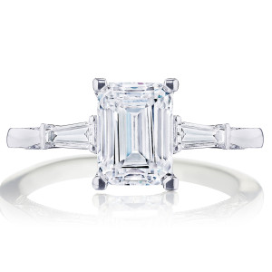Tacori 2669EC75X55 Platinum Simply Tacori Engagement Ring