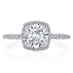 Tacori 267615CU7 Platinum Simply Tacori Engagement Ring