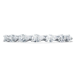 Tacori 2687B12 Platinum Sculpted Crescent Wedding Ring
