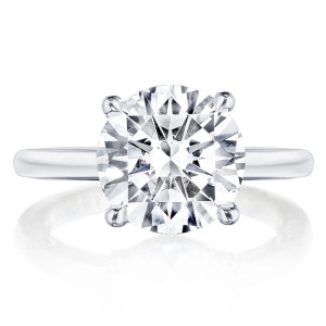 268922RD10 Platinum Tacori Dantela Engagement Ring