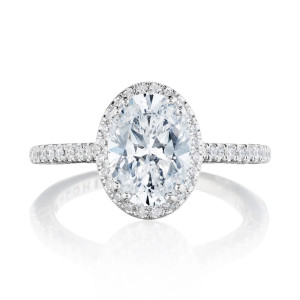 Tacori 269117OV95X7W 18 Karat Dantela Engagement Ring