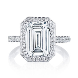 269122EC11X8 Platinum Tacori Dantela Engagement Ring