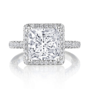 Tacori 269122PR9W 18 Karat Dantela Engagement Ring