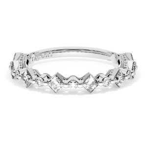 Tacori 272937B34 Platinum Sculpted Crescent Diamond Wedding Ring