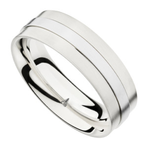 273967 Christian Bauer 18 Karat Two-Tone Wedding Ring / Band