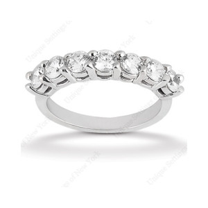 Diamond Seven Stone Band Platinum Taryn Collection TQD B-9572