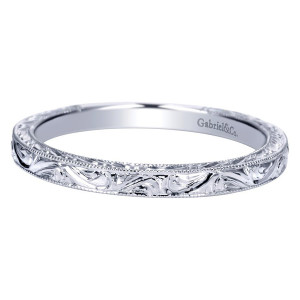 Gabriel 14 Karat Victorian Wedding Band WB8688W4JJJ