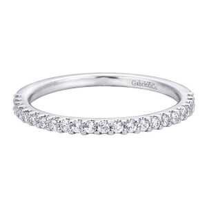 Gabriel 14 Karat Contemporary Wedding Band WB7840W44JJ