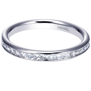 Gabriel 14 Karat Contemporary Wedding Band WB8859W44JJ
