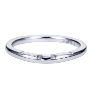 Gabriel 14 Karat Contemporary Wedding Band WB7789W4JJJ