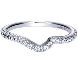 Gabriel 14 Karat Contemporary Wedding Band WB8530W44JJ