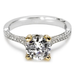 Tacori 18 Karat Simply Tacori Solitaire Engagement Ring 2561PKRD