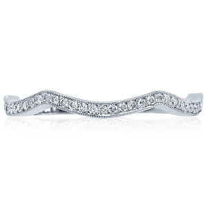 Tacori 2565B-1 18 Karat Ribbon Diamond Wedding Band