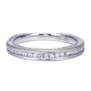Gabriel 14 Karat Victorian Wedding Band WB6539W44JJ