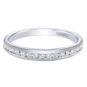 Gabriel 14 Karat Contemporary Wedding Band WB9714W44JJ