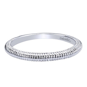Gabriel 14 Karat Contemporary Wedding Band WB10280W4JJJ
