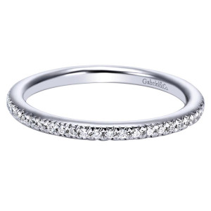 Gabriel 14 Karat Contemporary Wedding Band WB4181W44JJ