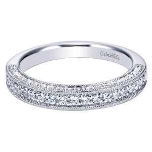 Gabriel 14 Karat Victorian Wedding Band WB3979W44JJ