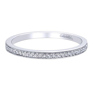 Gabriel 14 Karat Contemporary Wedding Band WB9655W44JJ