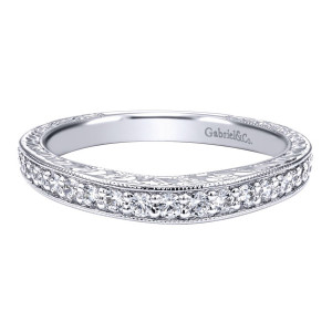Gabriel 14 Karat Victorian Wedding Band WB10217W44JJ