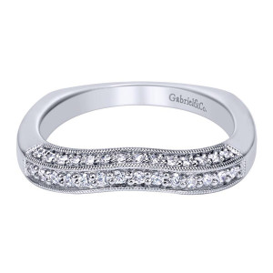 Gabriel 14 Karat Victorian Wedding Band WB4030W44JJ