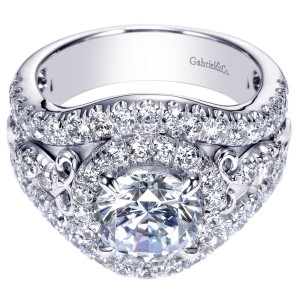 Gabriel 18 Karat Contemporary Engagement Ring ER8450W83JJ