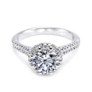 Tacori Platinum Solitaire Engagement Ring 2502RDP6