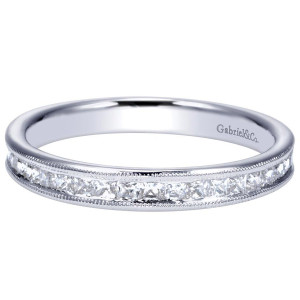 Gabriel 14 Karat Contemporary Wedding Band WB9046W44JJ