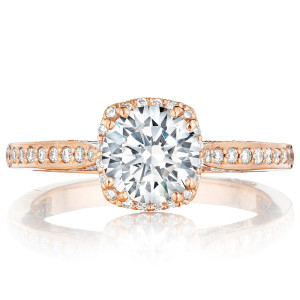 Tacori 2620RDSMPPK 18 Karat Pretty In Pink Engagement Ring