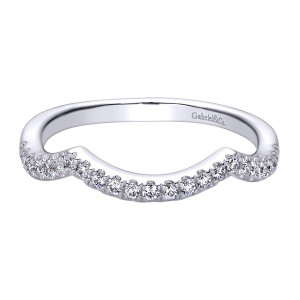 Gabriel 14 Karat Contemporary Wedding Band WB9596W44JJ