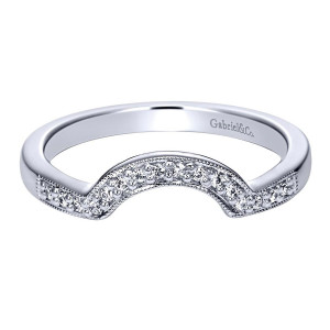 Gabriel 14 Karat Contemporary Wedding Band WB4040W44JJ