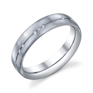 246588 Christian Bauer Platinum Diamond Wedding Ring / Band