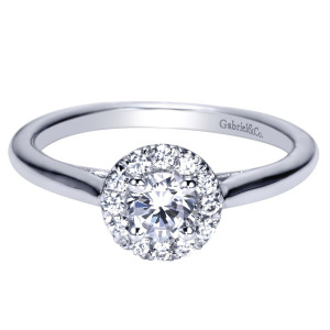 Gabriel 14 Karat Contemporary Engagement Ring ER98544W44JJ