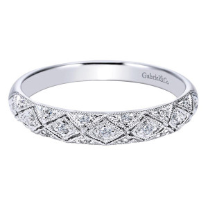 Gabriel 14 Karat Victorian Wedding Band WB3951W44JJ