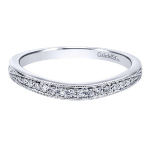 Gabriel 14 Karat Victorian Wedding Band WB11723R4W44JJ