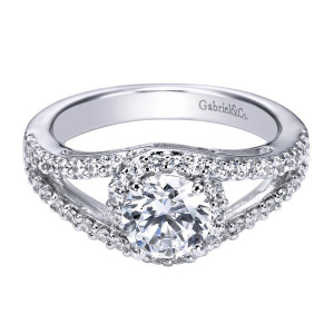 Gabriel 14 Karat Contemporary Engagement Ring ER5999W44JJ