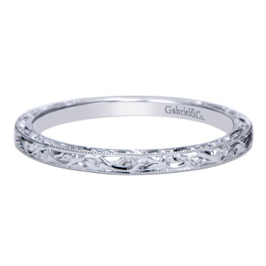 Gabriel 14 Karat Victorian Wedding Band WB8845W4JJJ