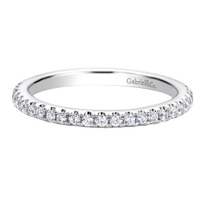 Gabriel 14 Karat Contemporary Wedding Band WB9447W44JJ