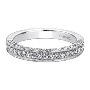 Gabriel 14 Karat Victorian Wedding Band WB9536W44JJ