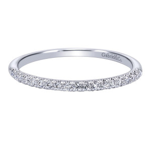 Gabriel 14 Karat Contemporary Wedding Band WB10160W44JJ