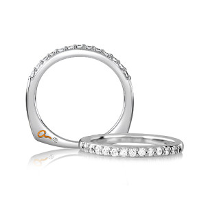 A Jaffe Signature Platinum Wedding Ring MRS078 / 26